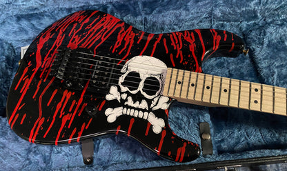 2023 Charvel Warren DeMartini USA Signature Blood and Skulls Graphic Authorized Dealer! 7.6 lbs - RATT N ROLL! SAVE!