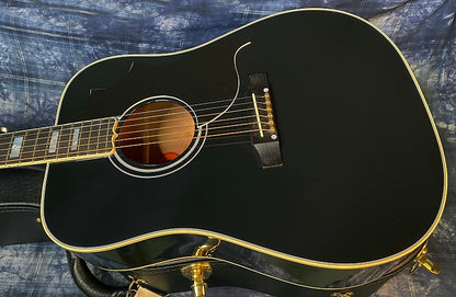 NEW ! 2024 Gibson Acoustic Hummingbird Custom Acoustic-Electric Guitar - Ebony - Authorized Dealer - 5lbs - G03745