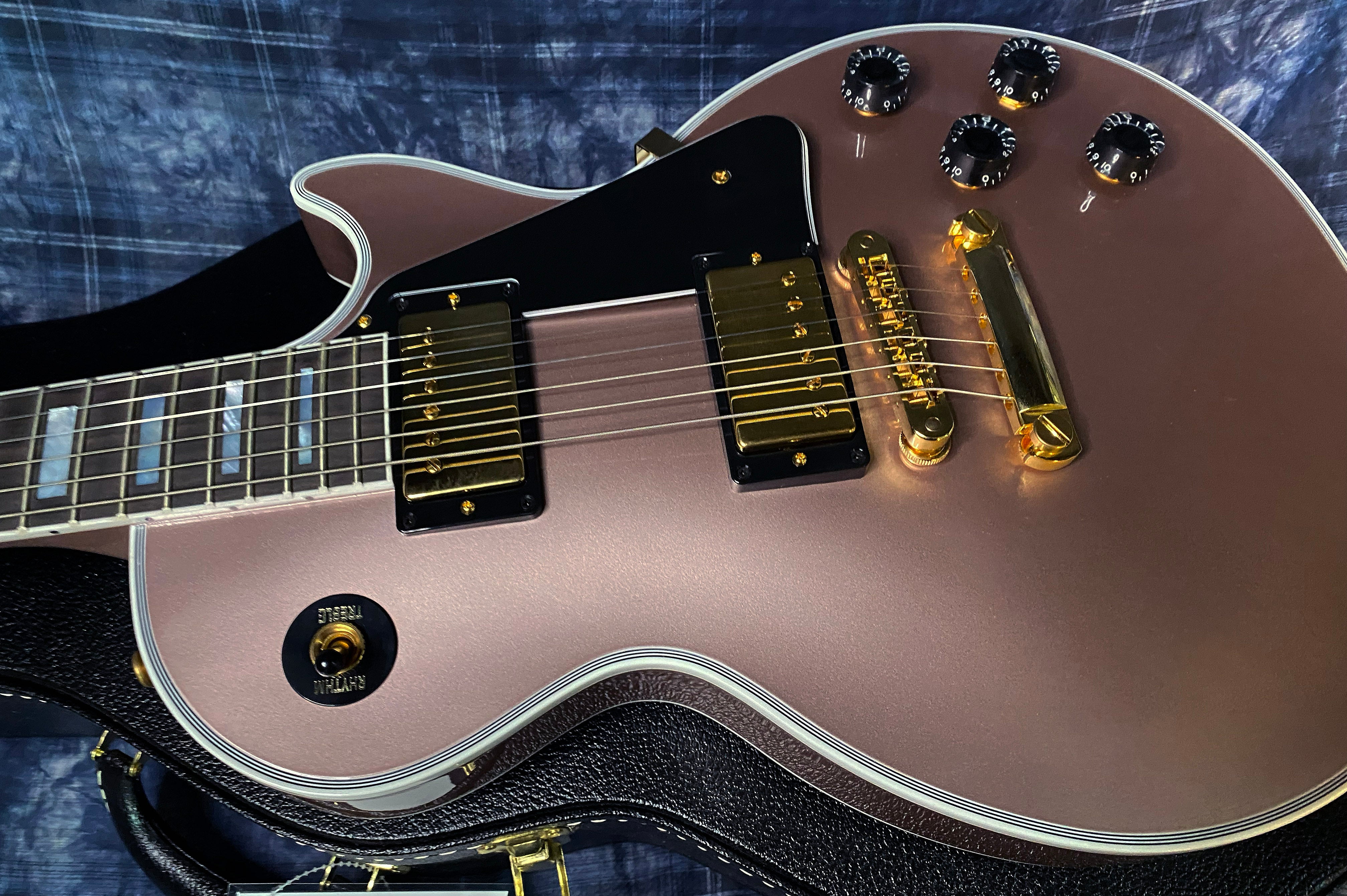 BRAND NEW! 2024 Gibson Dealer Select Custom Shop Les Paul Custom - Rose Gold Authorized Dealer - 10 lbs - G03323