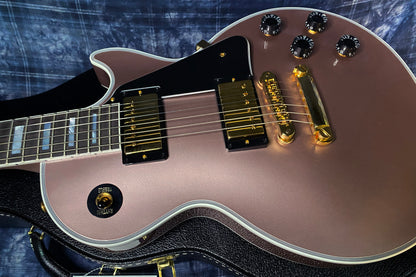 BRAND NEW! 2024 Gibson Dealer Select Custom Shop Les Paul Custom - Rose Gold Authorized Dealer - 10 lbs - G03323