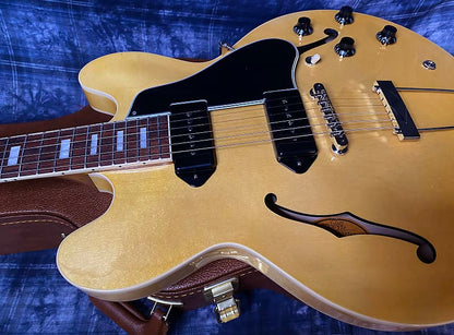 NEW ! 2024 Gibson ES-330 Hollowbody Electric Guitar - Antique Natural - Authorized Dealer - Only 6.35 lbs! G03824