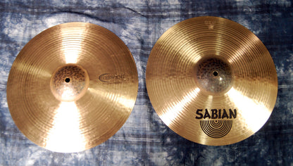 Sabian 14" EL14H Crescent Element Hats With Bag Authorized Dealer