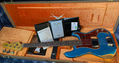 NEW ! 2024 Fender Custom Shop '63 Precision Bass Relic - Ocean Turquoise - 9.1 lbs - Authorized Dealer! In Stock! G03417