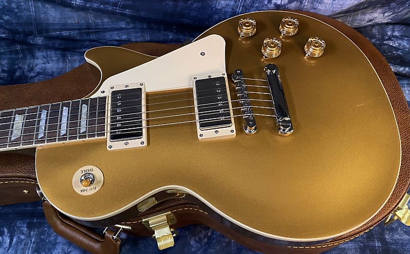 NEW ! 2024 Gibson Les Paul 50's Standard Bizarre Guitar 50th Anniversary Limited Edition All Gold Top, Back & Neck - Upgraded 57 Classic Pick-Ups - Speed Knobs - Titanium Saddles - Authorized Dealer - G03811 - 9.4 lbs