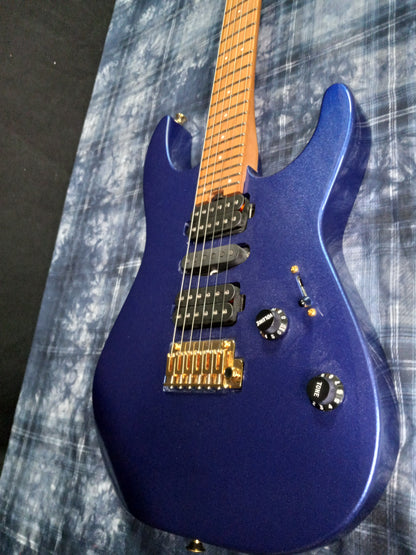 MINT!! Charvel Pro-Mod DK24 HSH 2PT CM Caramelized Maple Neck Mystic Blue 7.4lbs! / Authorized Dealer SAVE