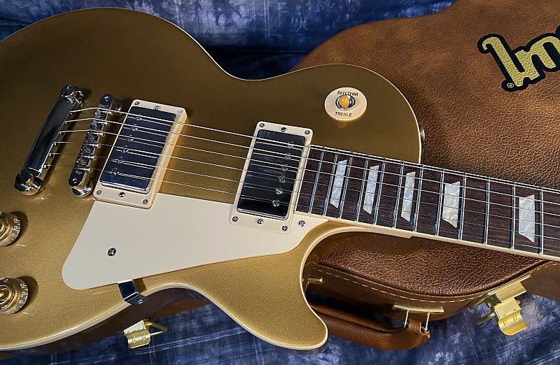 NEW ! 2024 Gibson Les Paul 50's Standard Bizarre Guitar 50th Anniversary Limited Edition All Gold Top, Back & Neck - Upgraded 57 Classic Pick-Ups - Speed Knobs - Titanium Saddles - Authorized Dealer - G03806 - 10.9 lbs - WOW!