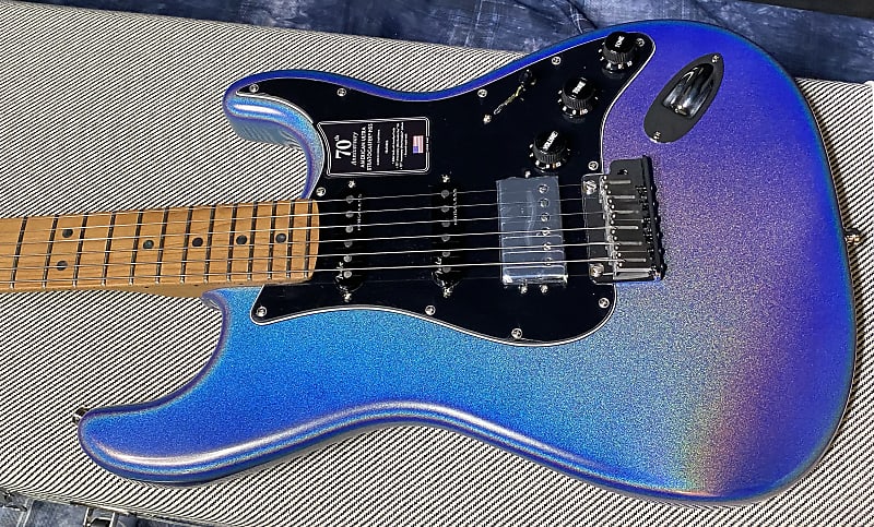 NEW! 2024 Fender 70th Anniversary American Ultra Stratocaster HSS - Amethyst - Authorized Dealer - In-Stock! 8.35lbs G03987