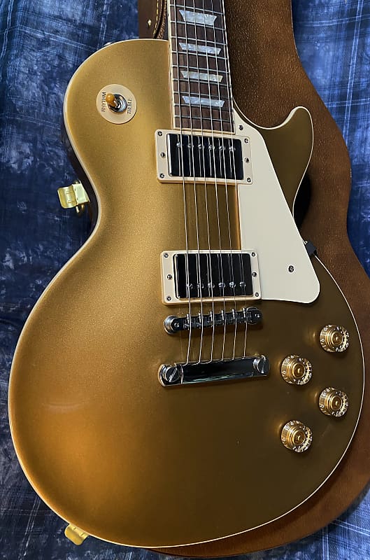 NEW ! 2024 Gibson Les Paul 50's Standard Bizarre Guitar 50th Anniversary Limited Edition All Gold Top, Back & Neck - Upgraded 57 Classic Pick-Ups - Speed Knobs - Titanium Saddles - Authorized Dealer - G03783 - 9.5 lbs!