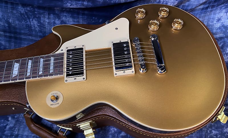 NEW ! 2024 Gibson Les Paul 50's Standard Bizarre Guitar 50th Anniversary Limited Edition All Gold Top, Back & Neck - Upgraded 57 Classic Pick-Ups - Speed Knobs - Titanium Saddles - Authorized Dealer - G03807 - Only 9.1 lbs!