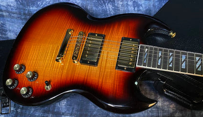 BRAND NEW ! 2024 Gibson SG Supreme - Fireburst (Dark Fireburst)- Super Fine Killer Flame Top! Only 7.55 lbs - Authorized Dealer - G03803