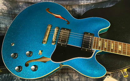 NEW! 2024 Gibson Custom Shop 1964 ES-335 VOS Reissue - Blue Sparkle - Authorized Dealer - 7.9 lbs - G03891