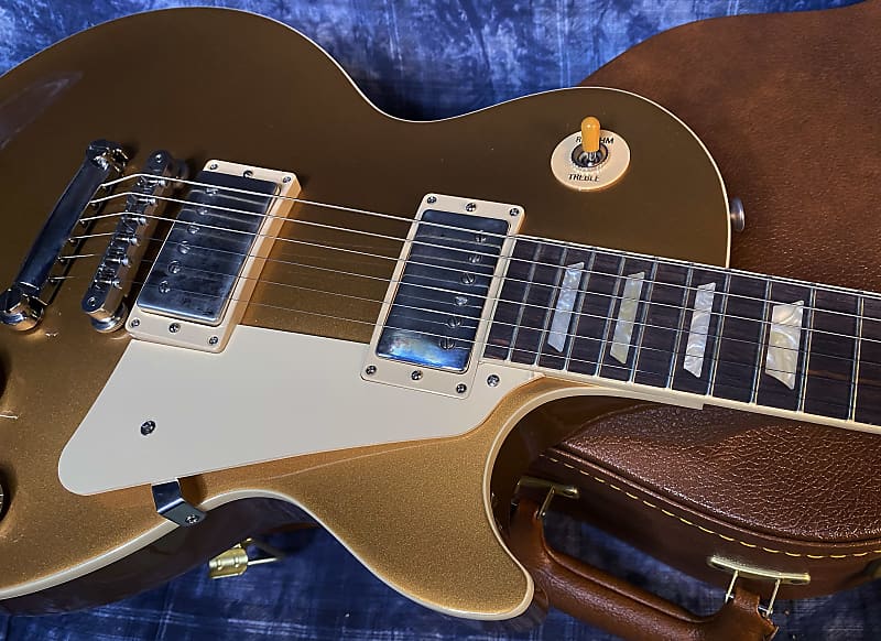 NEW ! 2024 Gibson Les Paul 50's Standard Bizarre Guitar 50th Anniversary Limited Edition All Gold Top, Back & Neck - Upgraded 57 Classic Pick-Ups - Speed Knobs - Titanium Saddles - Authorized Dealer - G03775 - 9.45 lbs