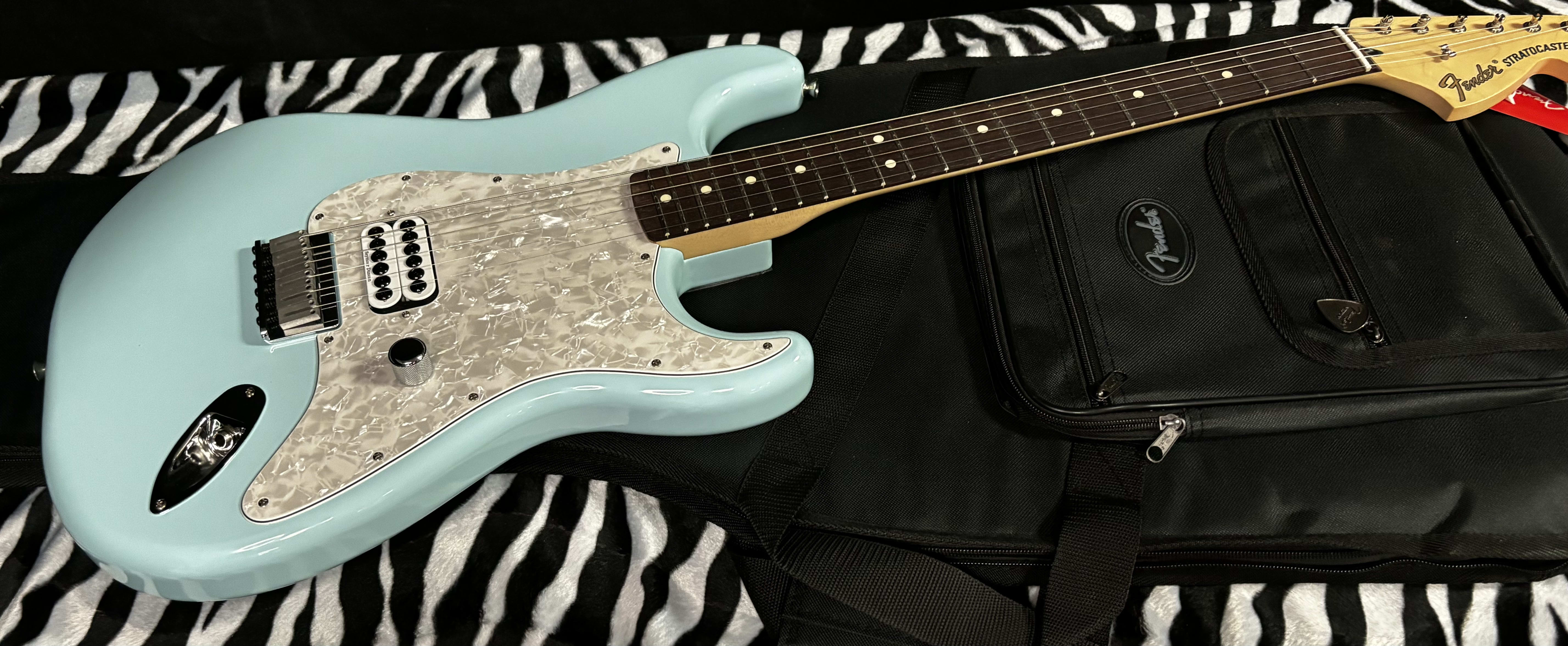 NEW 2023 Fender Limited Edition Tom DeLonge Signature Stratocaster Daphne Blue 7lbs- Authorized Dealer- In Stock! G01839