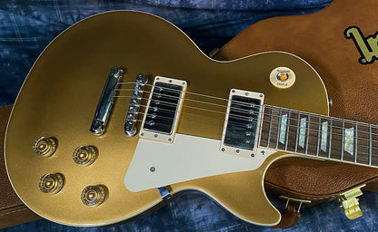 NEW ! 2024 Gibson Les Paul 50's Standard Bizarre Guitar 50th Anniversary Limited Edition All Gold Top, Back & Neck - Upgraded 57 Classic Pick-Ups - Speed Knobs - Titanium Saddles - Authorized Dealer - G03762 - 10 lbs