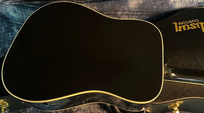 NEW ! 2024 Gibson Acoustic Hummingbird Custom Acoustic-Electric Guitar - Ebony - Authorized Dealer - 5lbs - G03745