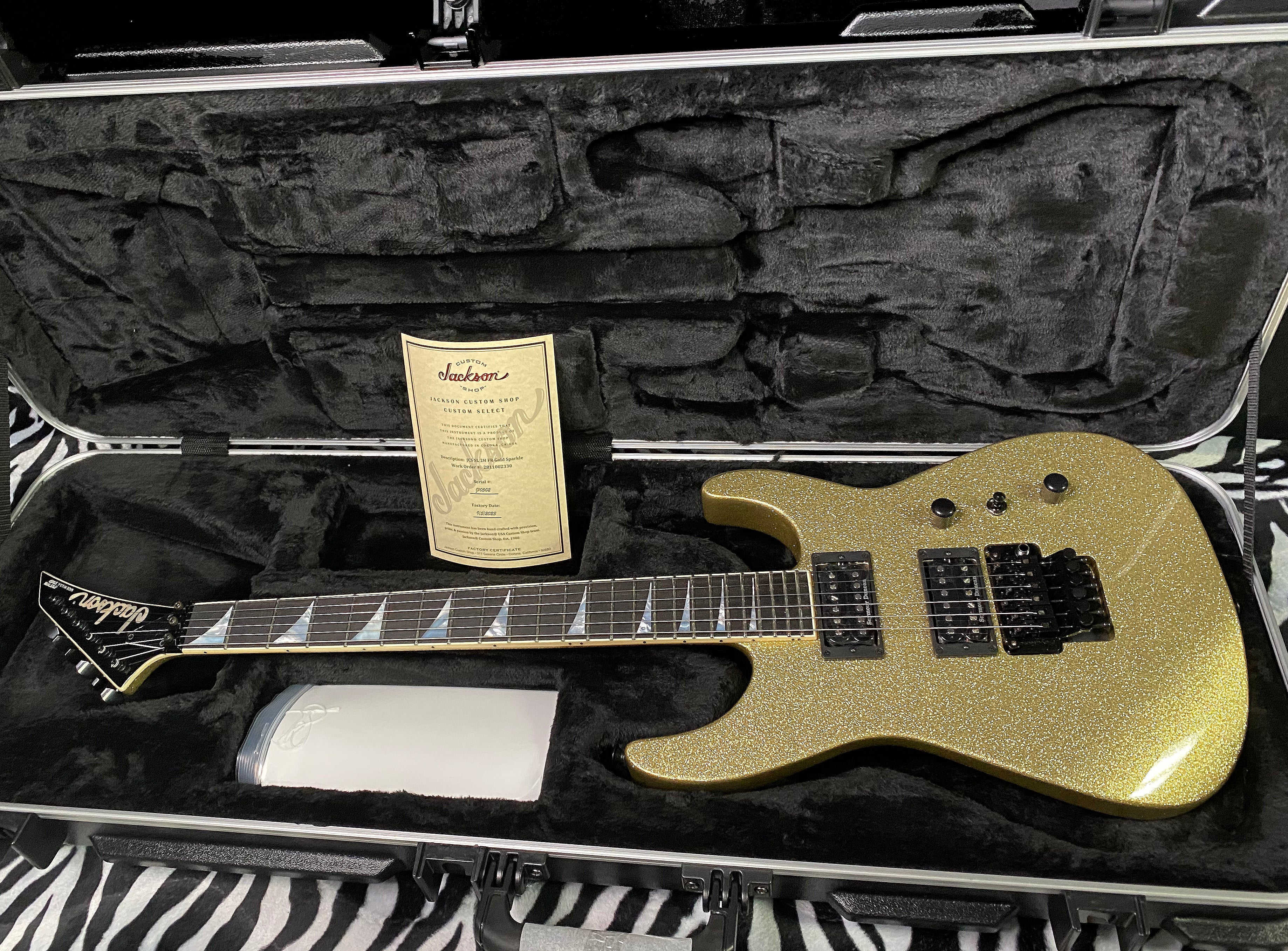 NEW! 2023 Jackson Custom Shop SL2H Soloist - Gold Sparkle - 8.5 lbs - Authorized Dealer - Super RARE! G01338