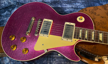 NEW! 2024 Gibson Custom Shop Dealer Select Murphy Lab '57 Les Paul Pink Sparkle Ultra Light Aged - Authorized Dealer - 8.9 lbs - G03940