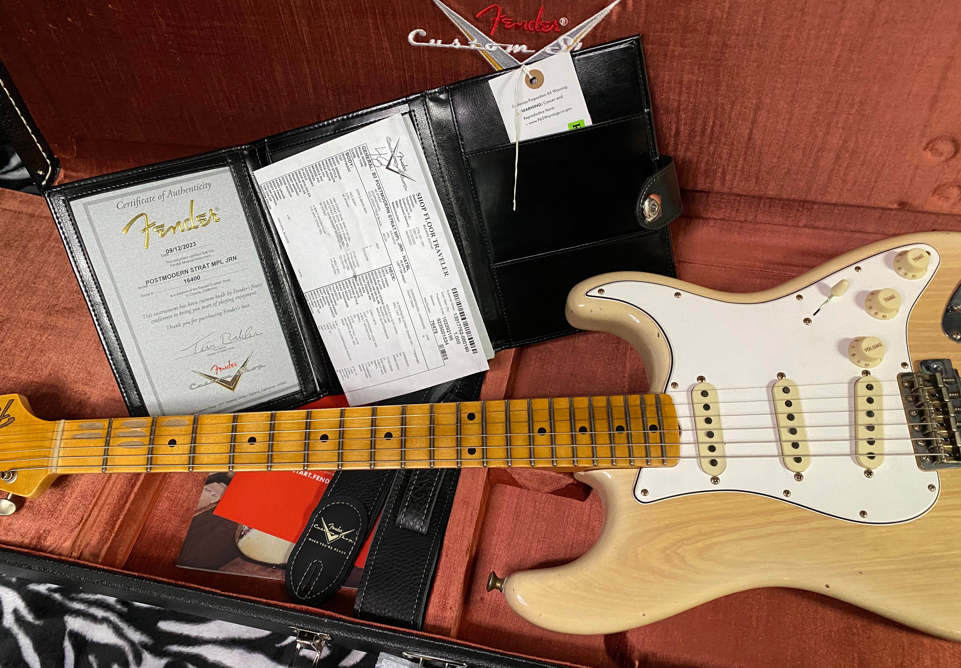 OPEN BOX 2023 Fender  Postmodern Stratocaster Journeyman Relic - Natural Blonde - Authorized Dealer - In-Stock! 7.8lbs - G01356