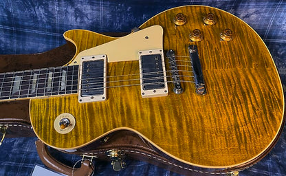 NEW ! 2024 Gibson Custom Shop Dealer Select '59 Les Paul Standard Reissue - Yellow Tiger - Monster Hand Picked Top - 8.8lbs - Authorized Dealer - G03721