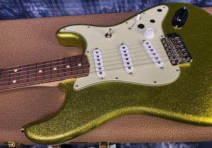 NEW ! 2024 Fender Custom Shop Dick Dale Stratocaster - NOS - Chartreuse Sparkle - 7.7 lbs Authorized Dealer! SAVE BIG! - G03056