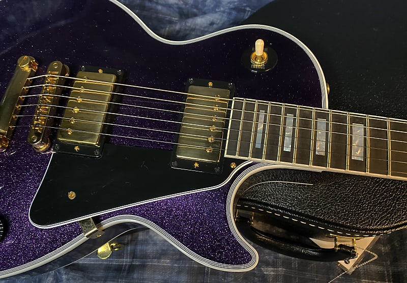 NEW! 2024 Gibson Dealer Select Custom Shop Les Paul Custom Purple Sparkle - Authorized Dealer - 10.9lbs of TONE! G03942