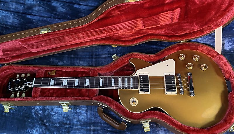 NEW ! 2024 Gibson Les Paul 50's Standard Bizarre Guitar 50th Anniversary Limited Edition All Gold Top, Back & Neck - Upgraded 57 Classic Pick-Ups - Speed Knobs - Titanium Saddles - Authorized Dealer - G03788 - 9.25 lbs