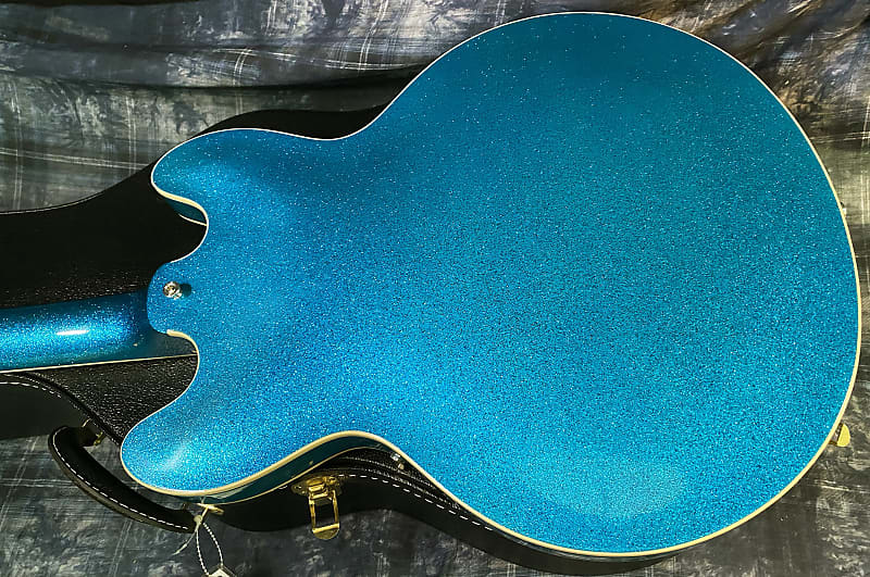 NEW! 2024 Gibson Custom Shop 1964 ES-335 VOS Reissue - Blue Sparkle - Authorized Dealer - 8.2 lbs - G03889