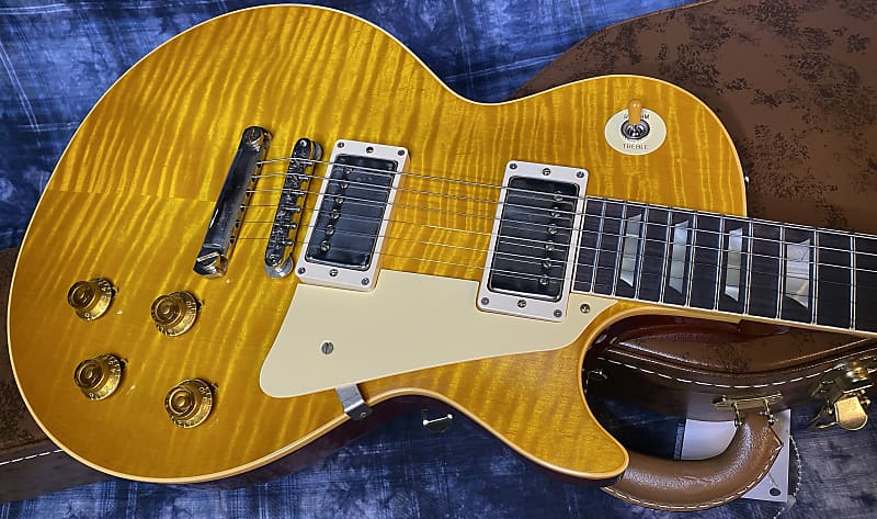 NEW! 2024 Gibson Custom Shop 1959 Les Paul - Dirty Lemon - Authorized Dealer - Hand Picked Curly Flame Top VOS - 8.7 lbs - G04139