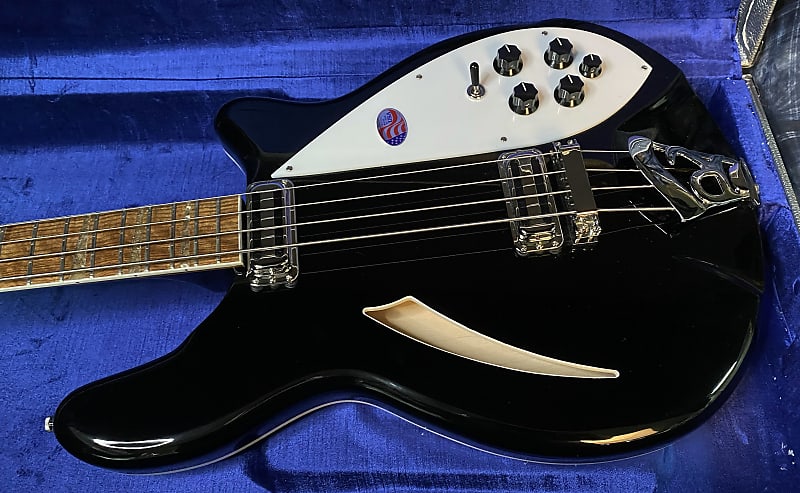 NEW ! 2024 Rickenbacker 4005V Jet Glo JG Jetglo Semi-Hollow Body Bass - Authorized Dealer - In-Stock! 8.8 lbs - G03971