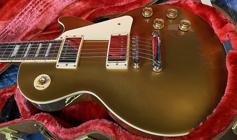 NEW ! 2024 Gibson Les Paul 50's Standard Bizarre Guitar 50th Anniversary Limited Edition All Gold Top, Back & Neck - Upgraded 57 Classic Pick-Ups - Speed Knobs - Titanium Saddles - Authorized Dealer - G03783 - 9.5 lbs!