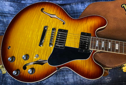 BRAND NEW ! 2024 Gibson ES-335 Block Figured Iced Tea - Authorized Dealer - 7.6 lbs - In Stock! G03816