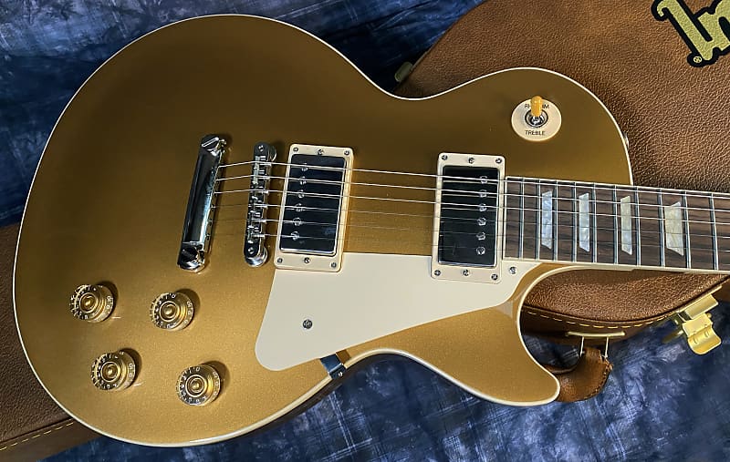 NEW ! 2024 Gibson Les Paul 50's Standard Bizarre Guitar 50th Anniversary Limited Edition All Gold Top, Back & Neck - Upgraded 57 Classic Pick-Ups - Speed Knobs - Titanium Saddles - Authorized Dealer - G03764 - 9.6 lbs