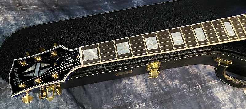 NEW ! 2024 Gibson Special Order Custom Shop Les Paul Custom Dealer Select - Dark Blue Sparkle - Authorized Dealer - 10 lbs - G03840