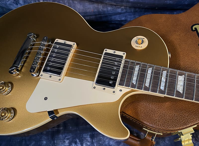 NEW ! 2024 Gibson Les Paul 50's Standard Bizarre Guitar 50th Anniversary Limited Edition All Gold Top, Back & Neck - Upgraded 57 Classic Pick-Ups - Speed Knobs - Titanium Saddles - Authorized Dealer - G03826 - 9.25 lbs