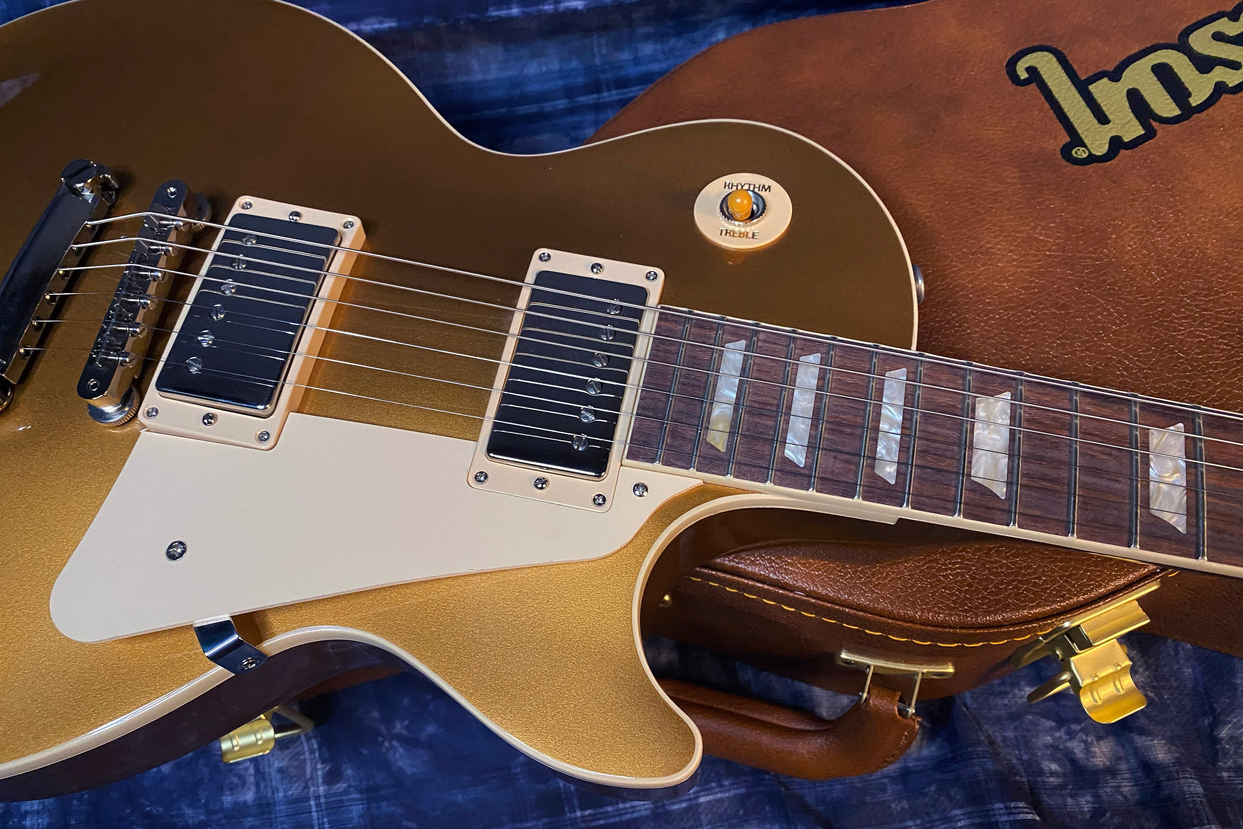 NEW ! 2024 Gibson Les Paul 50's Standard Bizarre Guitar 50th Anniversary Limited Edition All Gold Top, Back & Neck - Upgraded 57 Classic Pick-Ups - Speed Knobs - Titanium Saddles - Authorized Dealer - G03496 - 10.7lbs