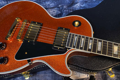 NEW ! 2024 Gibson Made 2 Measure Custom Shop Les Paul Custom Dealer Select Orange Sparkle - Authorized Dealer 10.1 lb - G03943