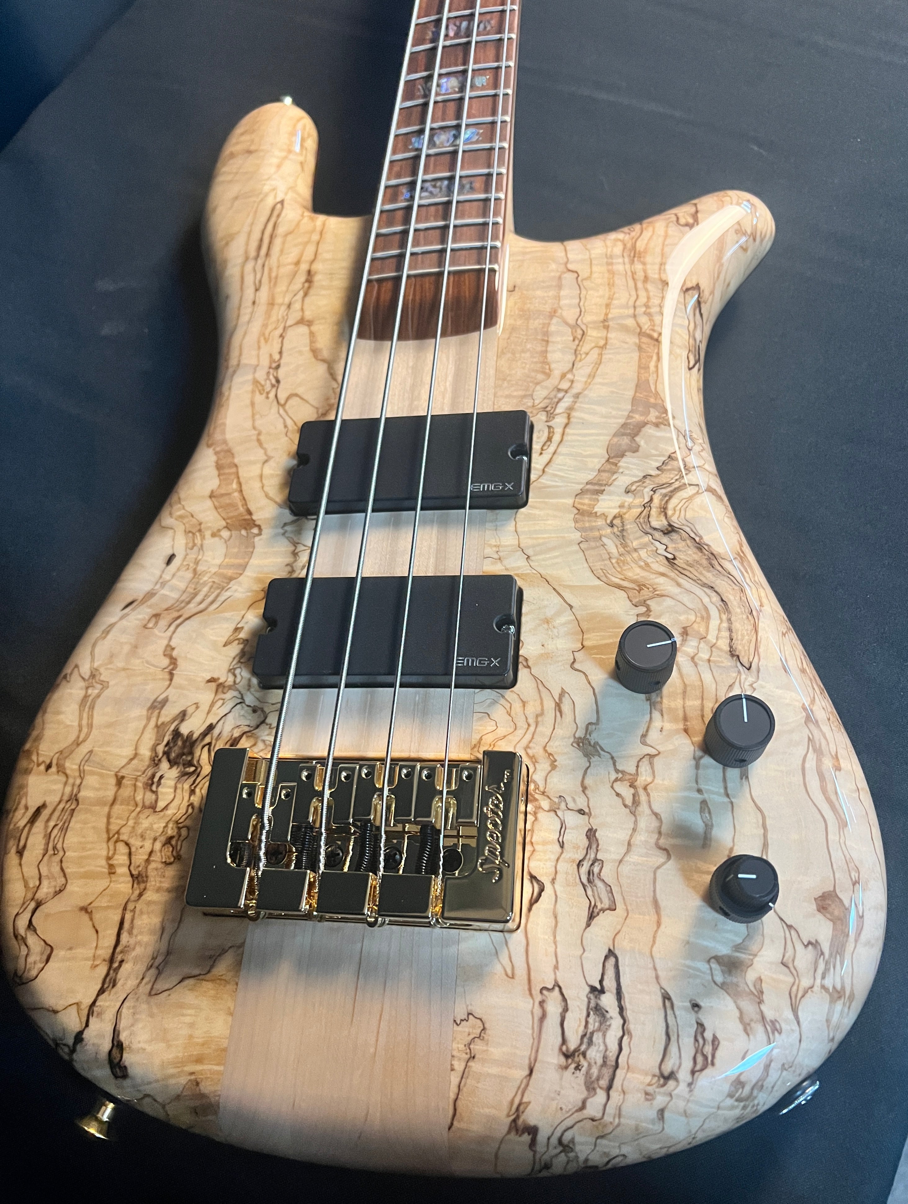 Spector NS-4 - USA Custom Shop - Spalted Maple - Authorized Dealer