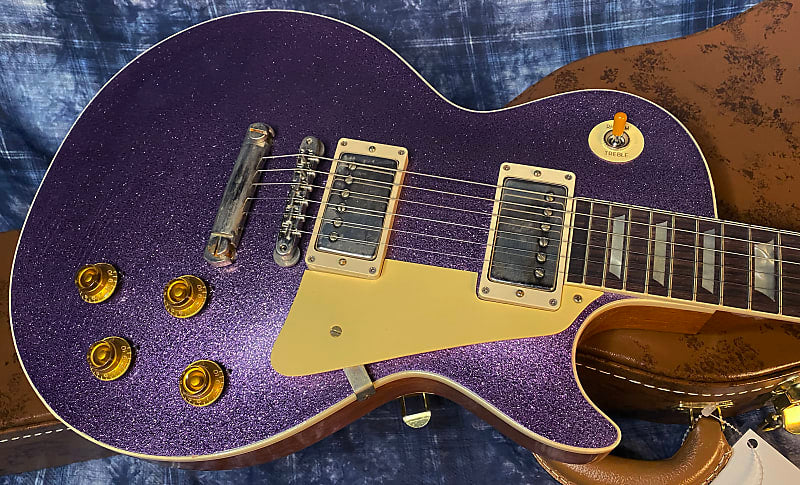 NEW! 2024 Gibson Custom Shop Dealer Select Murphy Lab '57 Les Paul - Purple Sparkle Ultra Light Aged - Authorized Dealer - 8.7 lbs - G04206