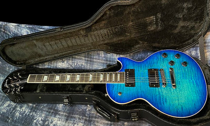 NEW ! 2024 Gibson Les Paul Modern Figured - Cobalt Burst - Beautiful Curly Flame Top! Authorized Dealer - 9 lbs - G03774