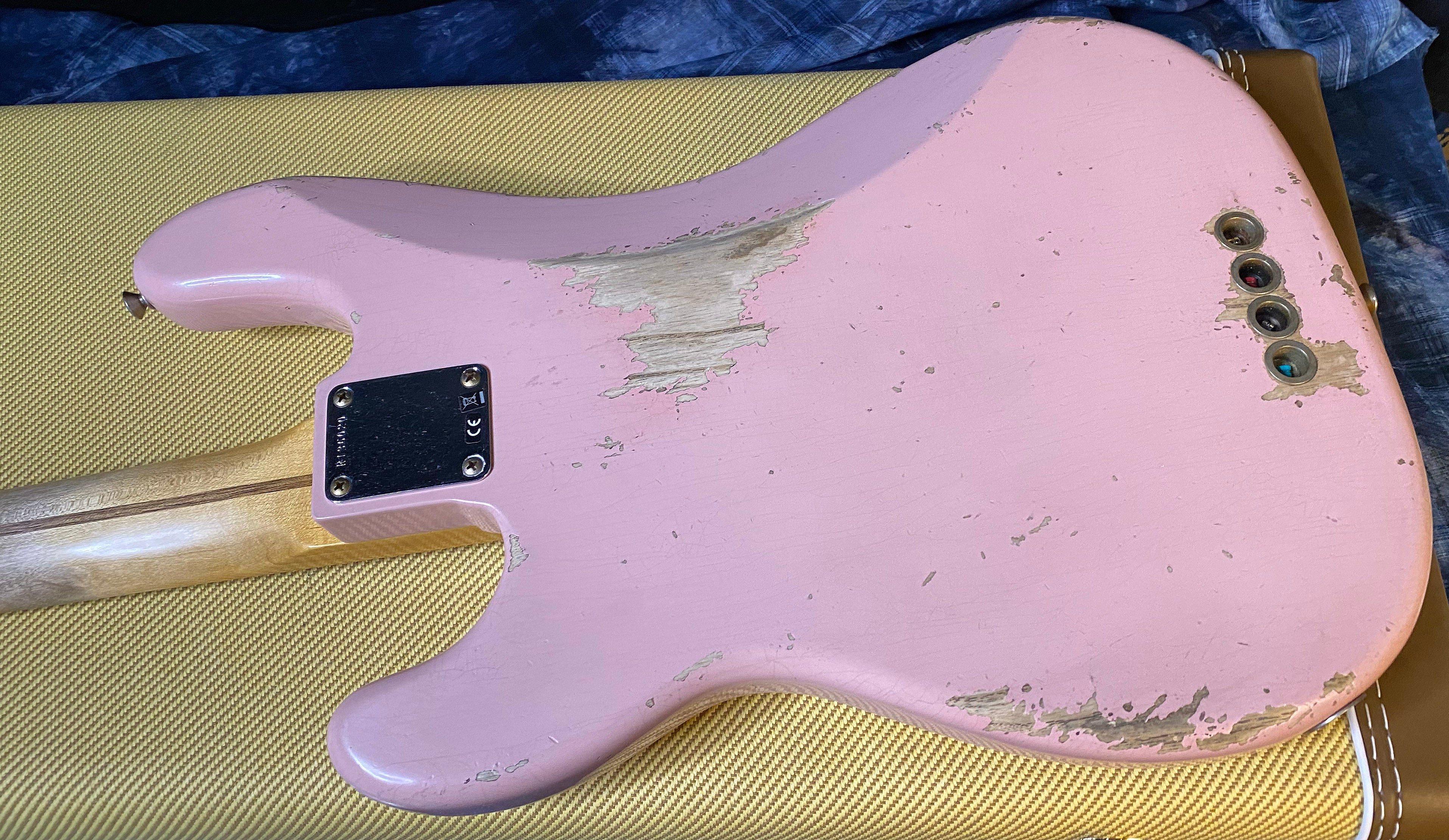 NEW!! 2024 Fender Custom Shop '55 Precision Bass Relic Shell Pink 8.9 lbs Authorized Dealer!