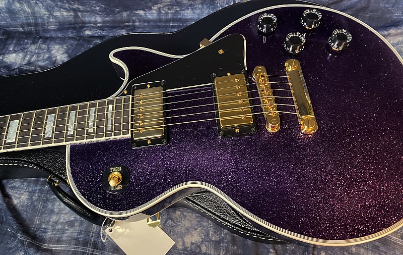 NEW! 2024 Gibson Dealer Select Custom Shop Les Paul Custom Purple Sparkle - Authorized Dealer - 10.9lbs of TONE! G03942