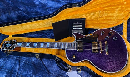 NEW! 2024 Gibson Dealer Select Custom Shop Les Paul Custom Purple Sparkle - Authorized Dealer - 10.9lbs of TONE! G03942