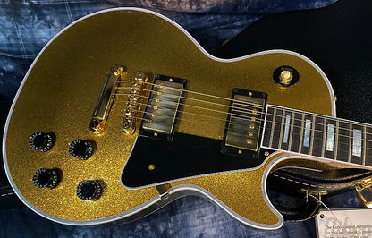 NEW ! 2024 Gibson Special Order Custom Shop Les Paul Custom Dealer Select - Gold Sparkle - Authorized Dealer - 10.3 lbs - G03856