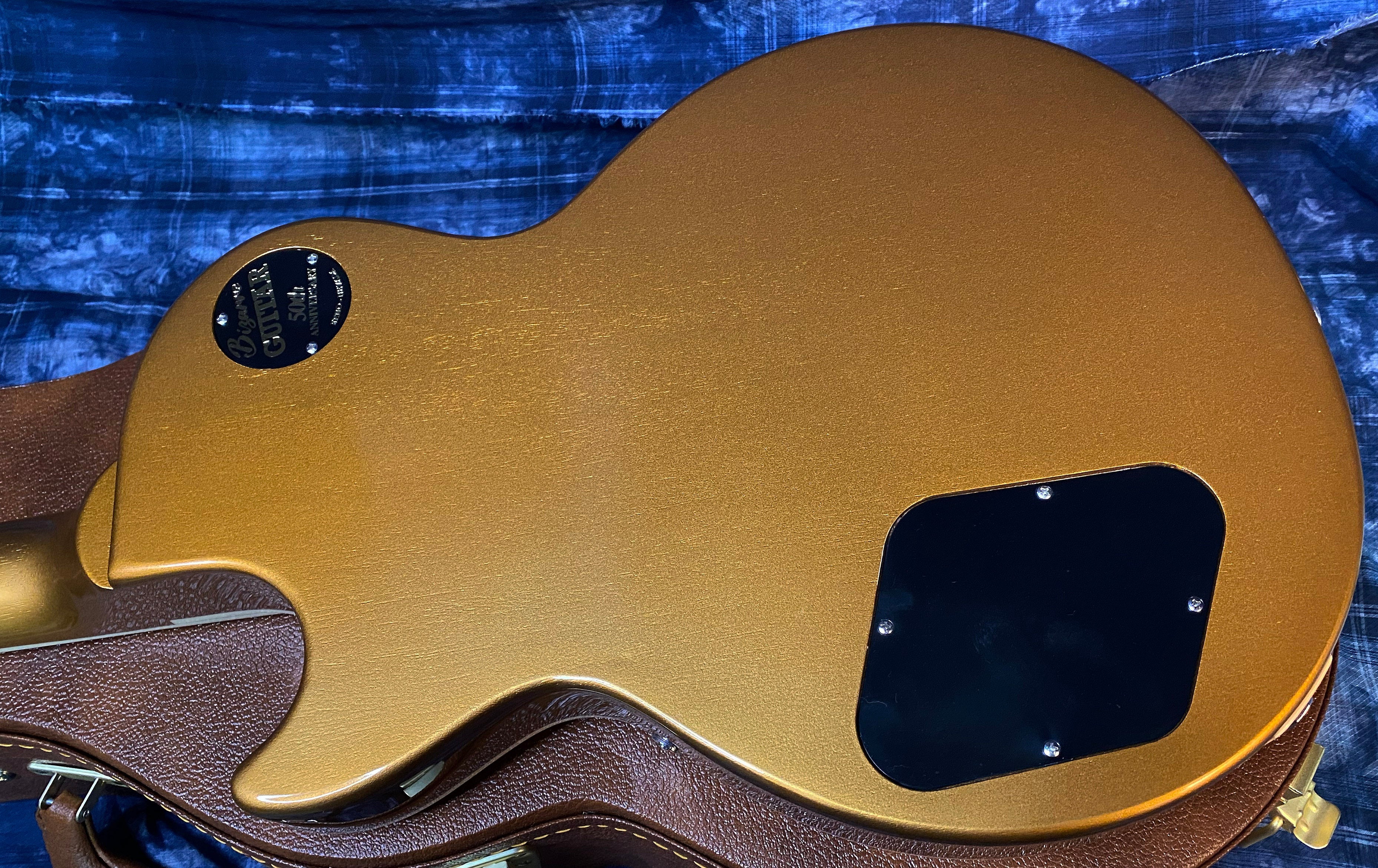 NEW ! 2024 Gibson Les Paul 50's Standard Bizarre Guitar 50th Anniversary Limited Edition All Gold Top, Back & Neck - Upgraded 57 Classic Pick-Ups - Speed Knobs - Titanium Saddles - Authorized Dealer - G03499 - 9.9 lbs