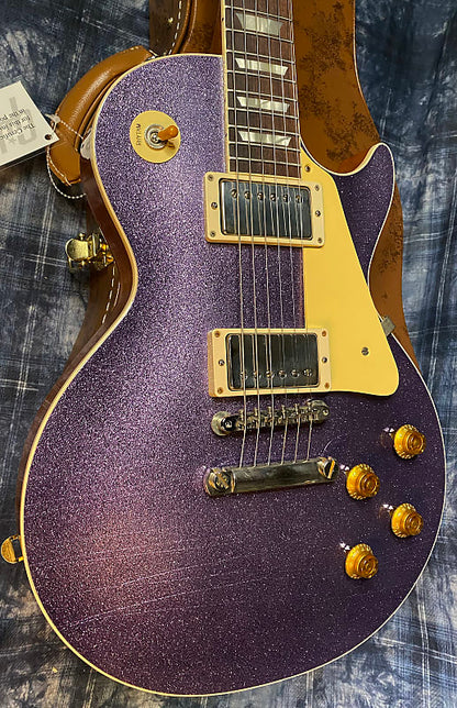 NEW! 2024 Gibson Custom Shop Dealer Select Murphy Lab '57 Les Paul - Purple Sparkle Ultra Light Aged - Authorized Dealer - 8.5 lbs - G04215