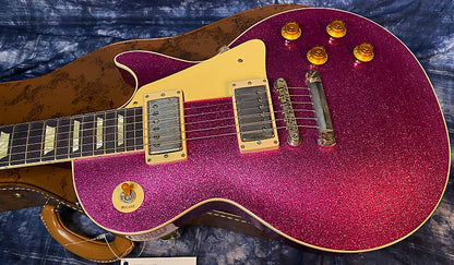 NEW! 2024 Gibson Custom Shop Dealer Select Murphy Lab '57 Les Paul Pink Sparkle Ultra Light Aged - Authorized Dealer - 8.5 lbs - G03941