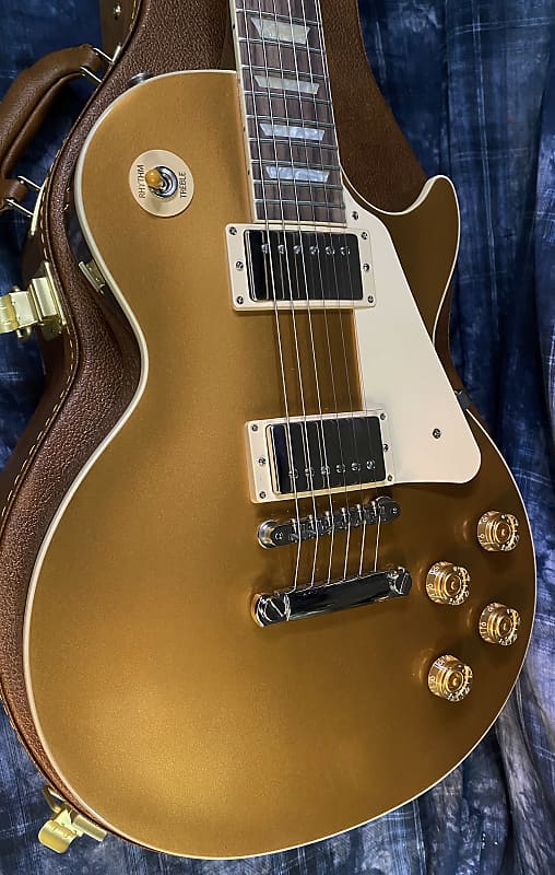 NEW ! 2024 Gibson Les Paul 50's Standard Bizarre Guitar 50th Anniversary Limited Edition All Gold Top, Back & Neck - Upgraded 57 Classic Pick-Ups - Speed Knobs - Titanium Saddles - Authorized Dealer - G03764 - 9.6 lbs