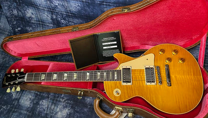 NEW! 2024 Gibson Custom Shop 1959 Les Paul - Dirty Lemon - Authorized Dealer - Hand Picked Curly Flame Top VOS - 8.7 lbs - G04139