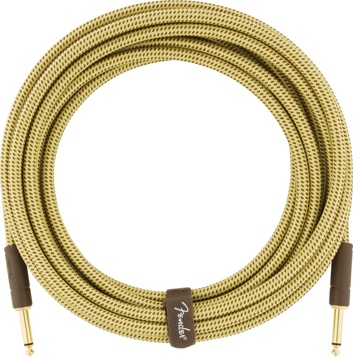 NEW ! Fender Deluxe Series Instrument Cable, Straight/Straight, 18.6', Tweed - Authorized Dealer - Lifetime Warranty