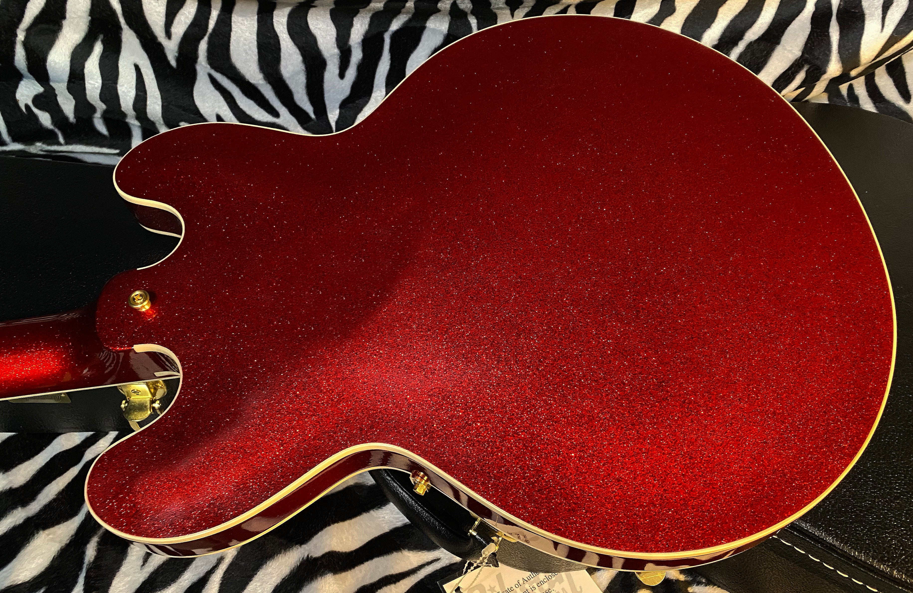 UNPLAYED 2024 Gibson Custom Shop 1961 ES-335 Reissue - Red Sparkle VOS Finish - Custom Order Made 2 Measure - Limited Edition! - Authorized Dealer - Only 7.8 lbs - In-Stock G02410 - SAVE BIG! Open Box!